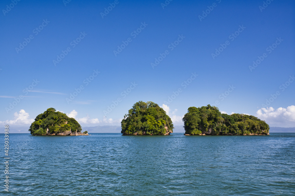 Fototapeta premium Los Haitises National Park in Samana, Islands, Dominican Republic