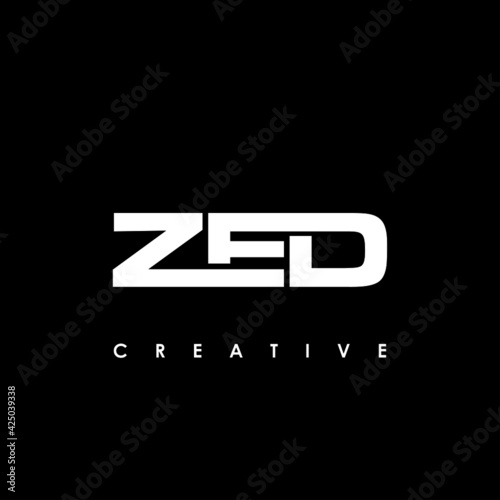 ZED Letter Initial Logo Design Template Vector Illustration photo