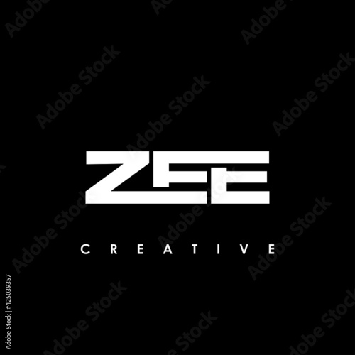 ZEE Letter Initial Logo Design Template Vector Illustration photo