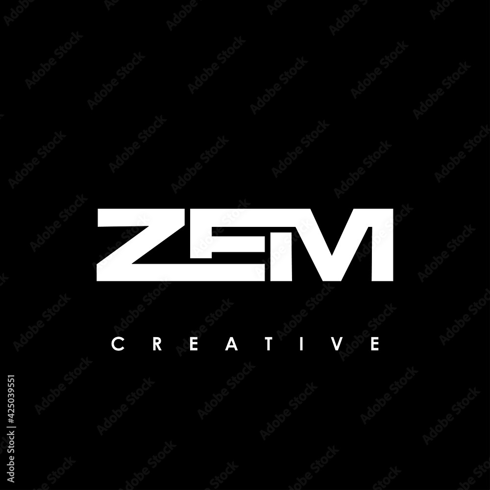 ZEM Letter Initial Logo Design Template Vector Illustration