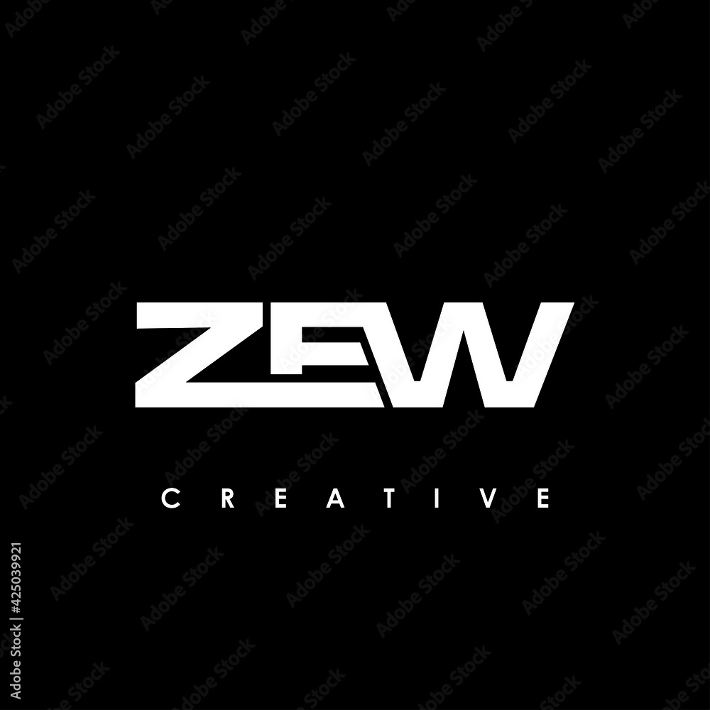ZEW Letter Initial Logo Design Template Vector Illustration