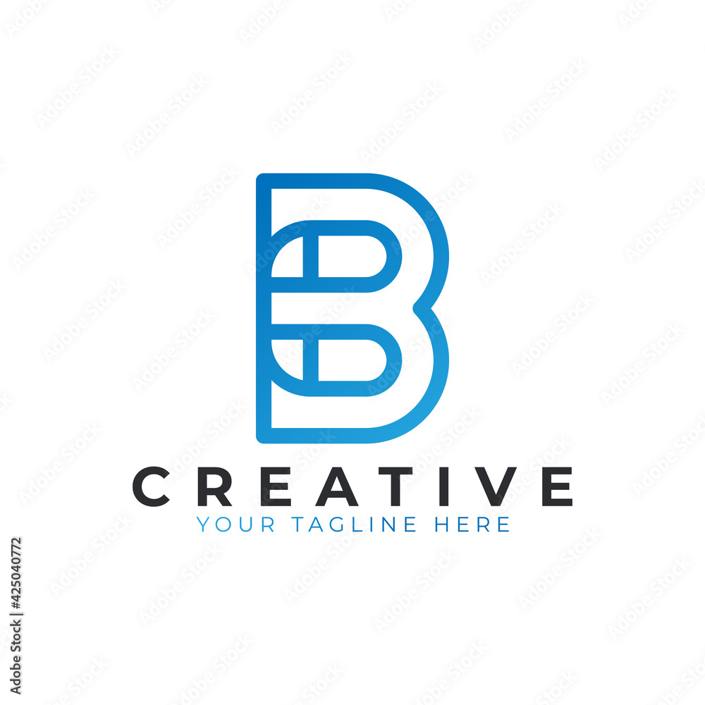 Initial Letter B line logo design. Geometric Line Style. Graphic alphabet symbol. Usable for Business and Branding Logos. Flat Vector Logo Design Ideas Template Element. Eps10 Vector Initial Letter B line logo design. Geometric Line Style. Graphic alphabet symbol. Usable for Business and Branding Logos. Flat Vector Logo Design Ideas Template Element. Eps10 Vector