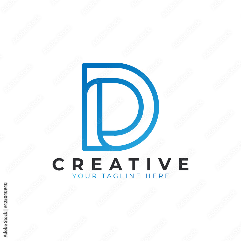 Initial Letter D line logo design. Geometric Line Style. Graphic alphabet symbol. Usable for Business and Branding Logos. Flat Vector Logo Design Ideas Template Element. Eps10 Vector Initial Letter D line logo design. Geometric Line Style. Graphic alphabet symbol. Usable for Business and Branding Logos. Flat Vector Logo Design Ideas Template Element. Eps10 Vector