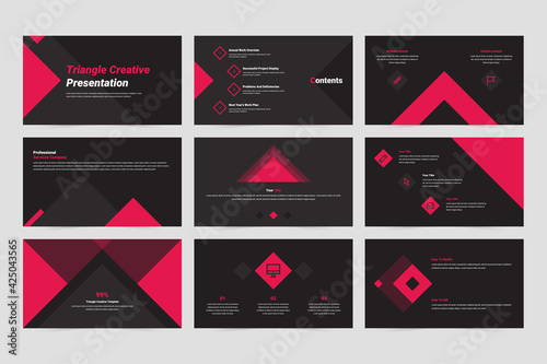 Triangle creative slide presentation template