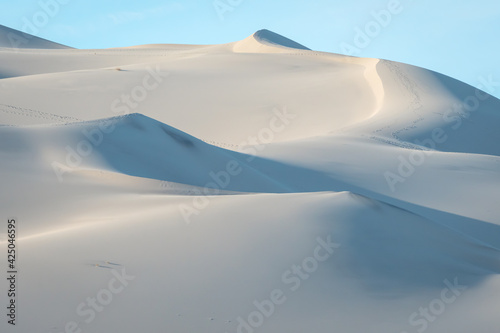 Early morning at Eureka sand dunes  Death Valley  CA