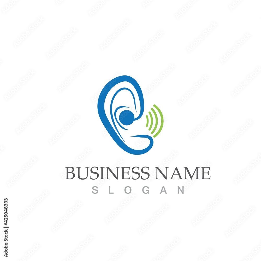 Hearing Logo Template Hearing Logo Template