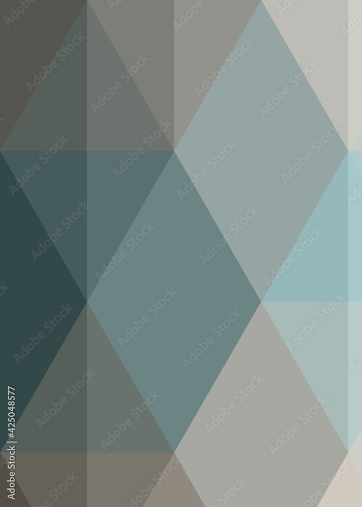 Abstract color Low-Polygones Generative Art background illustration