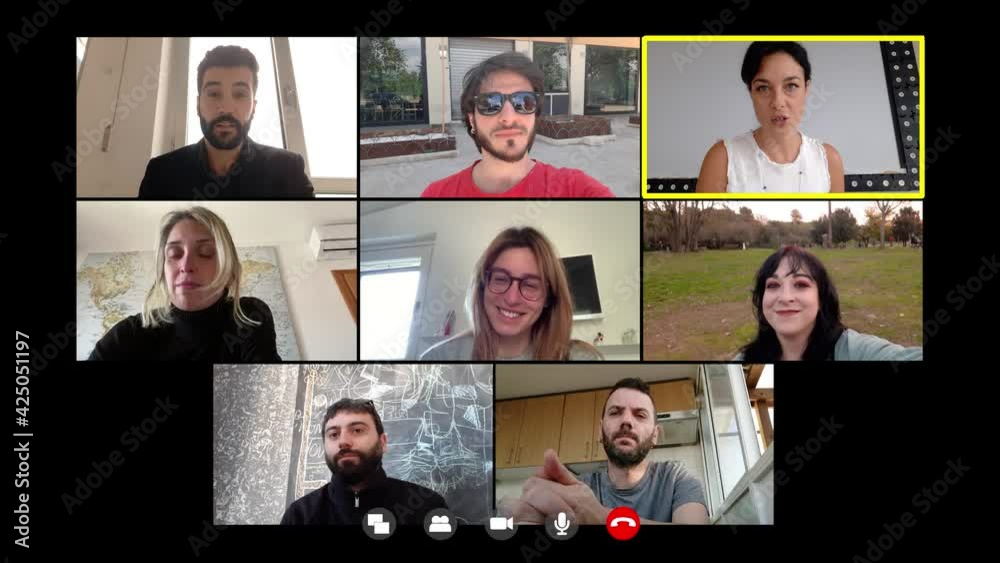 work, technology - female office boss updates her colleagues on job news work, technology - female office boss updates her colleagues on job news