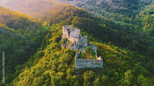 Medieval caste ruins photo