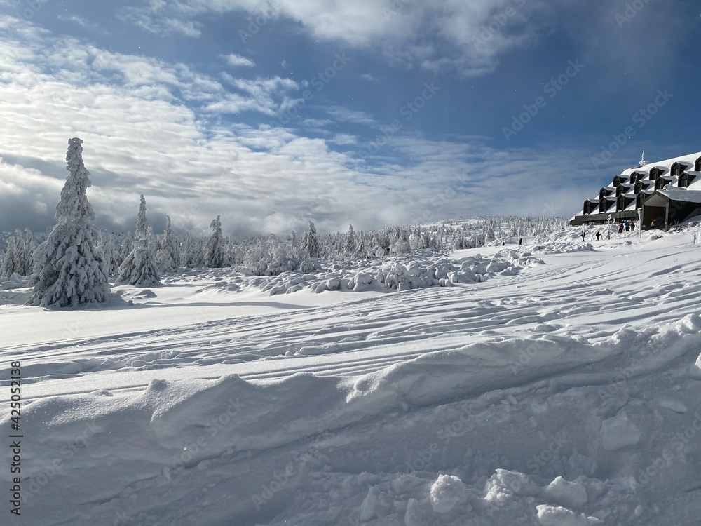 Obraz premium ski resort in winter