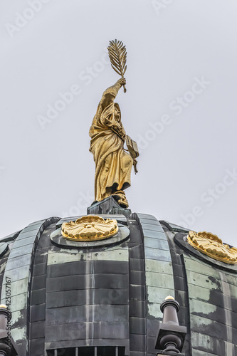 Architectural fragments of French Cathedral (Franzoesischer Dom, 1705) at the Gendarmenmarkt. Berlin, Germany. photo