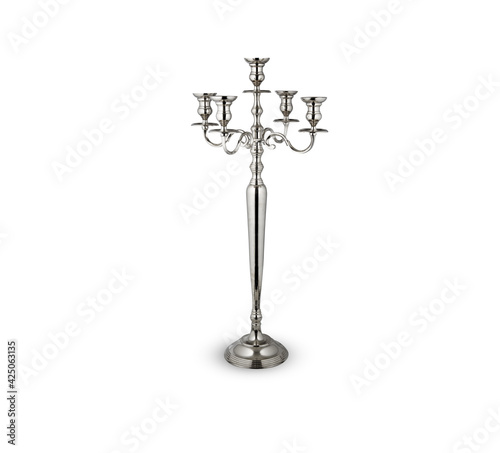Wallpaper Mural Iron candle holder christmas decoration isolated on white background with clipping path Torontodigital.ca