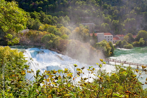 Krka Wasserfälle nähe Sibenik, Kroatien 