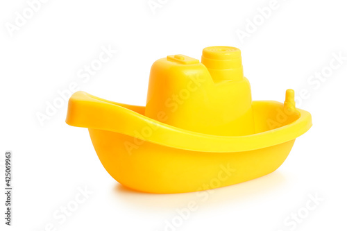 yellow toy boat photo