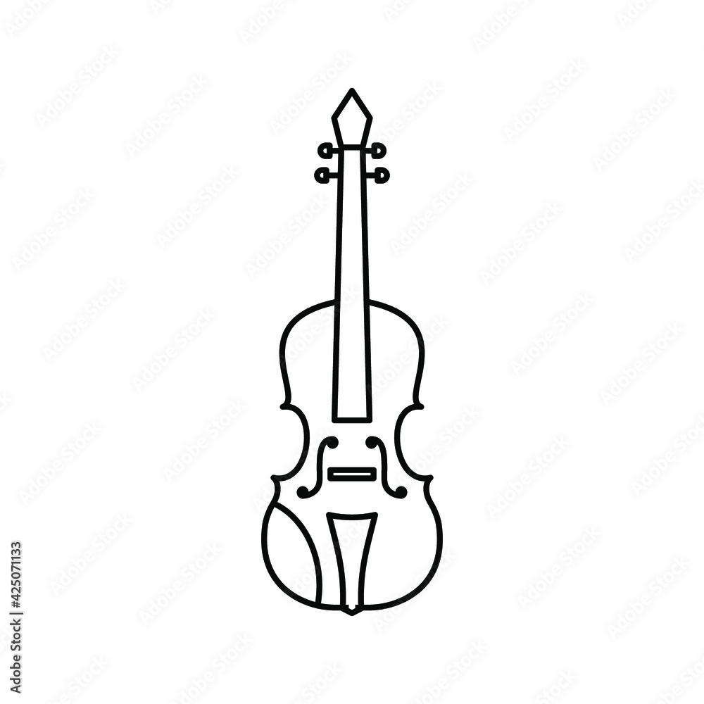 violin icon design. vector illustration violin icon design. vector illustration