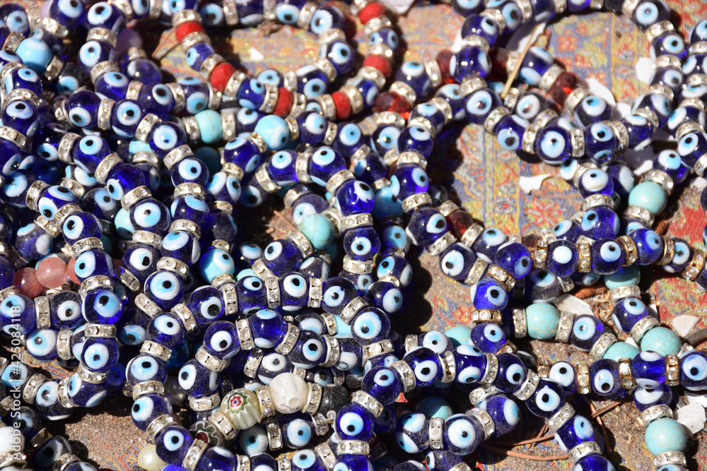 Evil eye bead bracelets and authentic copper bracelets,Turkey