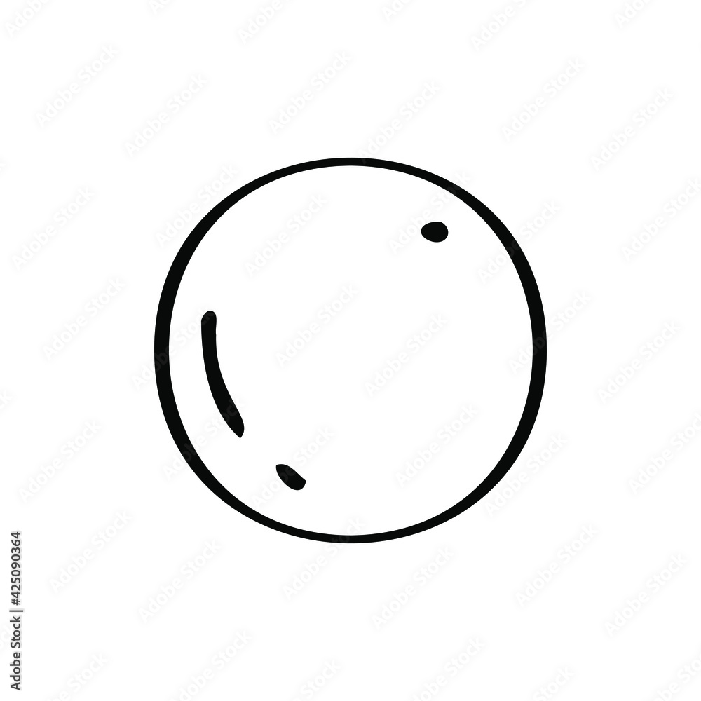 Vector illustration in the style of a doodle with a ball. The ball is isolated on a white background. Vector illustration in the style of a doodle with a ball. The ball is isolated on a white background.