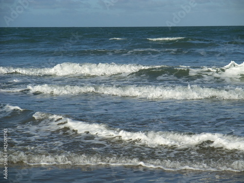 Waves on Martin beach in Plerin