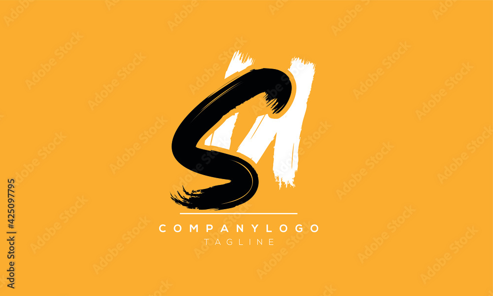 Abstract Letter Initial SU US Vector Logo Design Template.