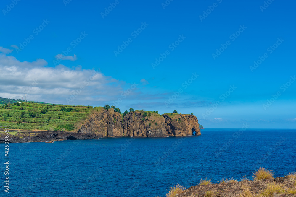 Elephant Rock at the beautiful island of Sao Miguel, Azores, Portugal.