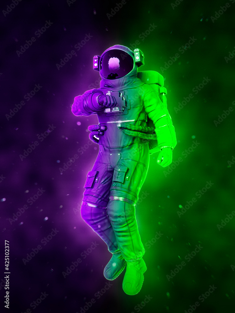 astronaut checking air