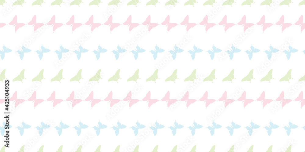 Butterfly silhouette seamless vector pattern background Butterfly silhouette seamless vector pattern background
