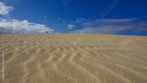 Textur einer Sanddüne nahe Corralejo auf Fuerteventura - Spanien