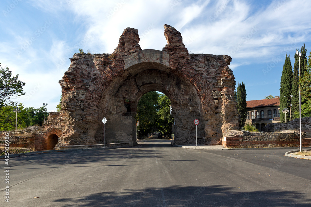 The South gate know of ancient Diocletianopolis, Hisarya,  Bulgaria