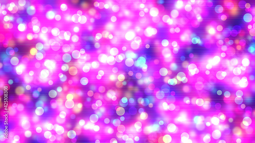 Colorful circles with bokeh background illustration