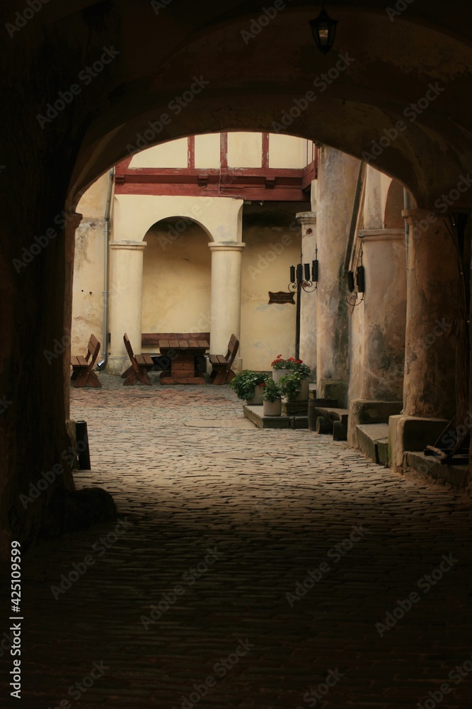 archway in the castle