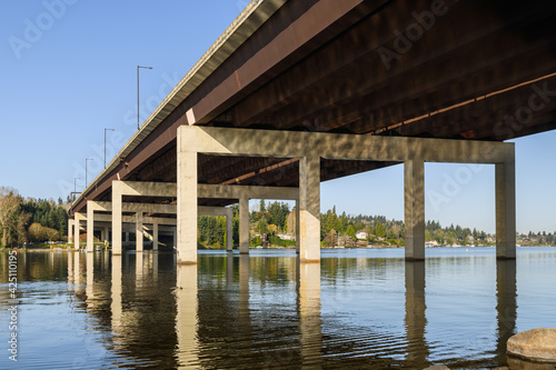 East Channel Bridge over I-90 in the eastern suburbs of Seattle Washington © IanDewarPhotography
