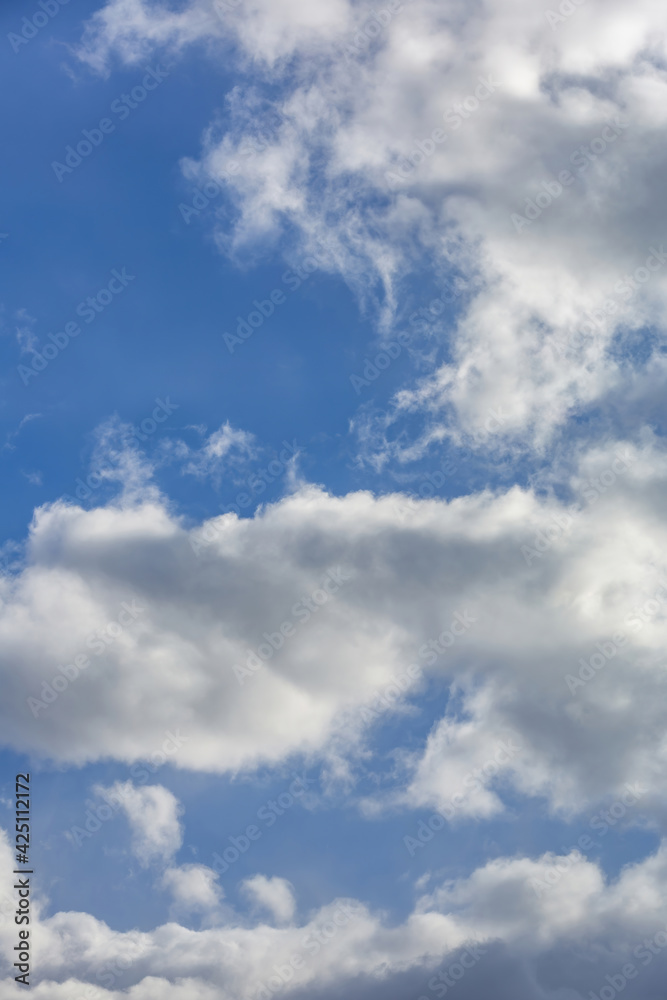 Picturesque textured clouds in the sky at the daytime Picturesque textured clouds in the sky at the daytime