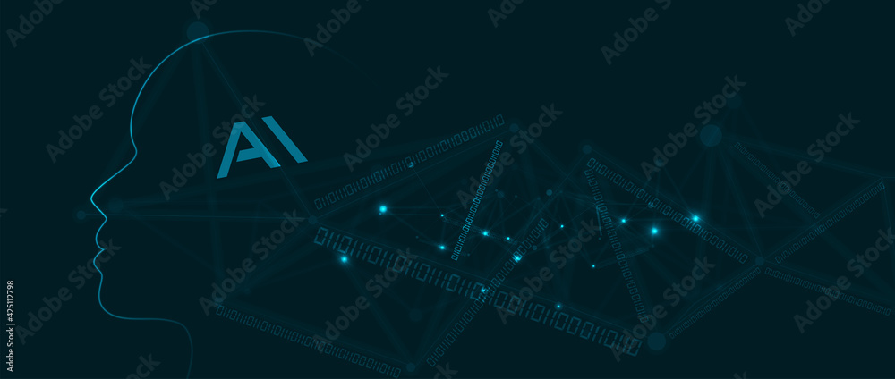 Conceptual technology illustration of artificial intelligence Conceptual technology illustration of artificial intelligence