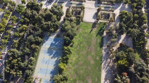 view of a park in Santiago of Chile, Parque araucano photo