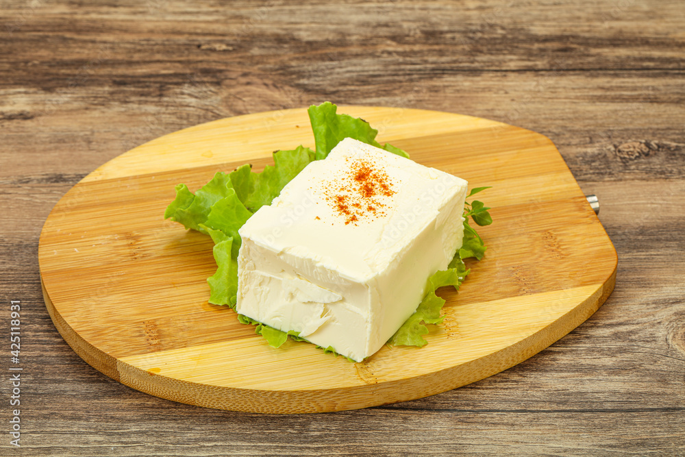 Greek traditional soft feta cheese