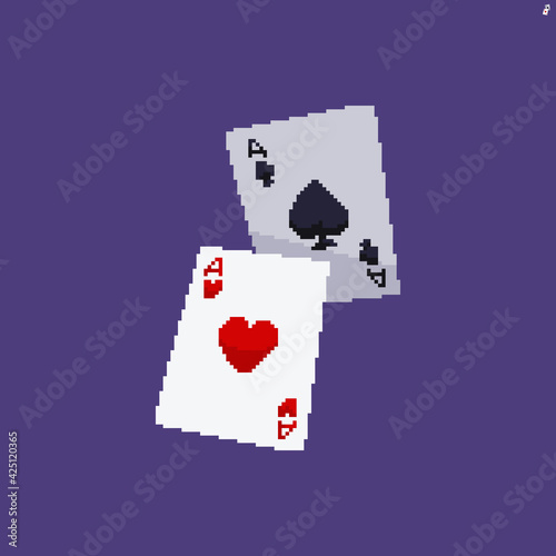 Pixel art aces