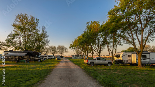 Rving at a resort park in northern California 