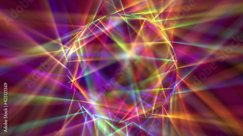Digitally Generated Disco Laser neon Background