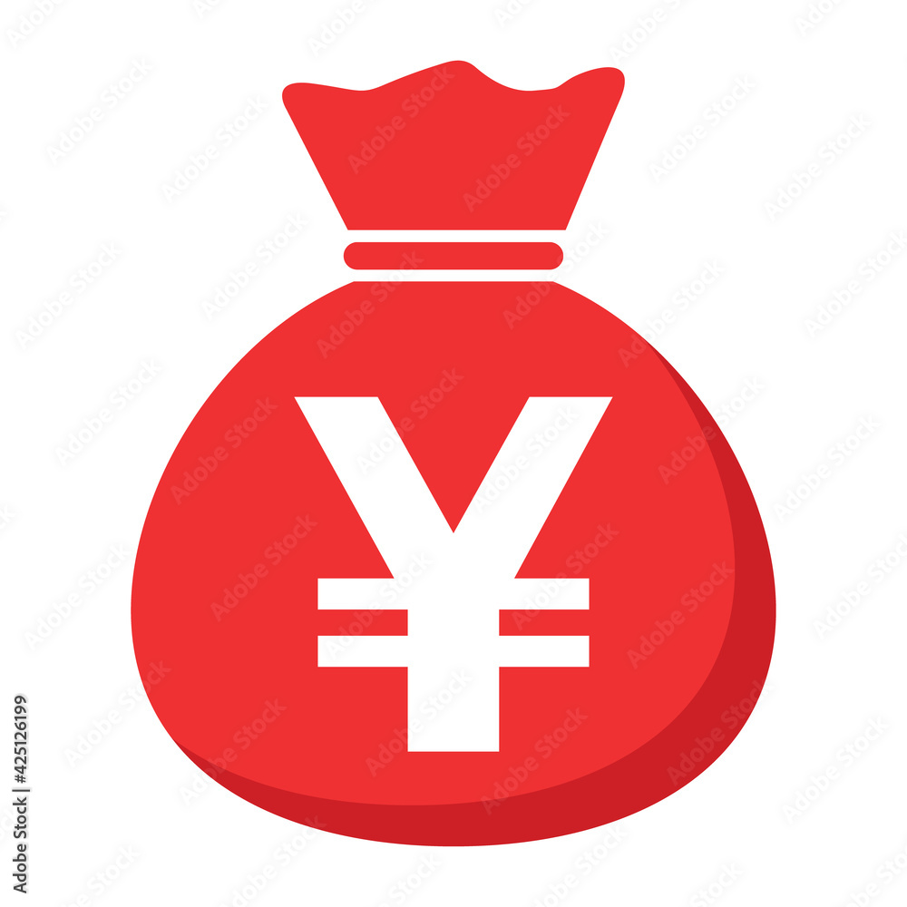 Money bag icon isolated on white background. Bank symbol, profit graphic, flat web sign Money bag icon isolated on white background. Bank symbol, profit graphic, flat web sign