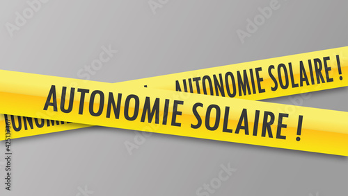 Logo autonomie solaire.