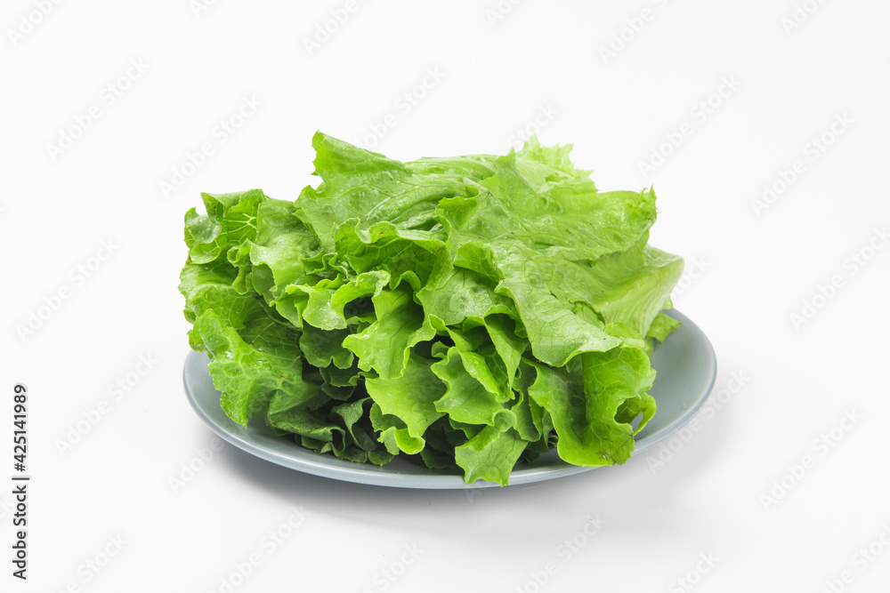 Fresh green Lettuce leaves, Salad leaf isolated on white background. Fresh green Lettuce leaves, Salad leaf isolated on white background.