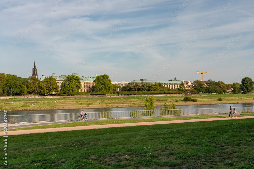 Elbe river in Dresden