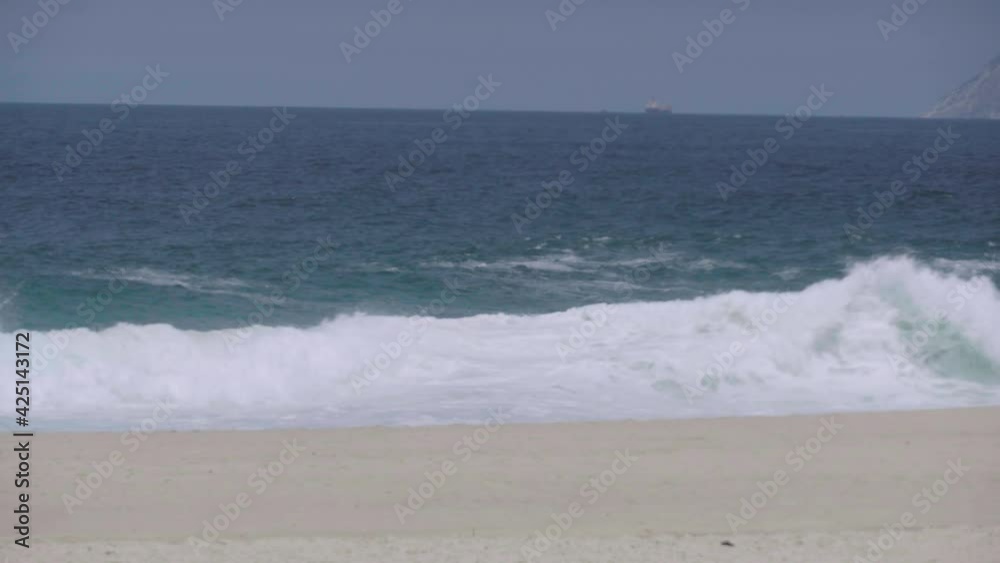 View of Piratininga Beach in Niterói, Rio de Janeiro. Sunny Day. View of Piratininga Beach in Niterói, Rio de Janeiro. Sunny Day.