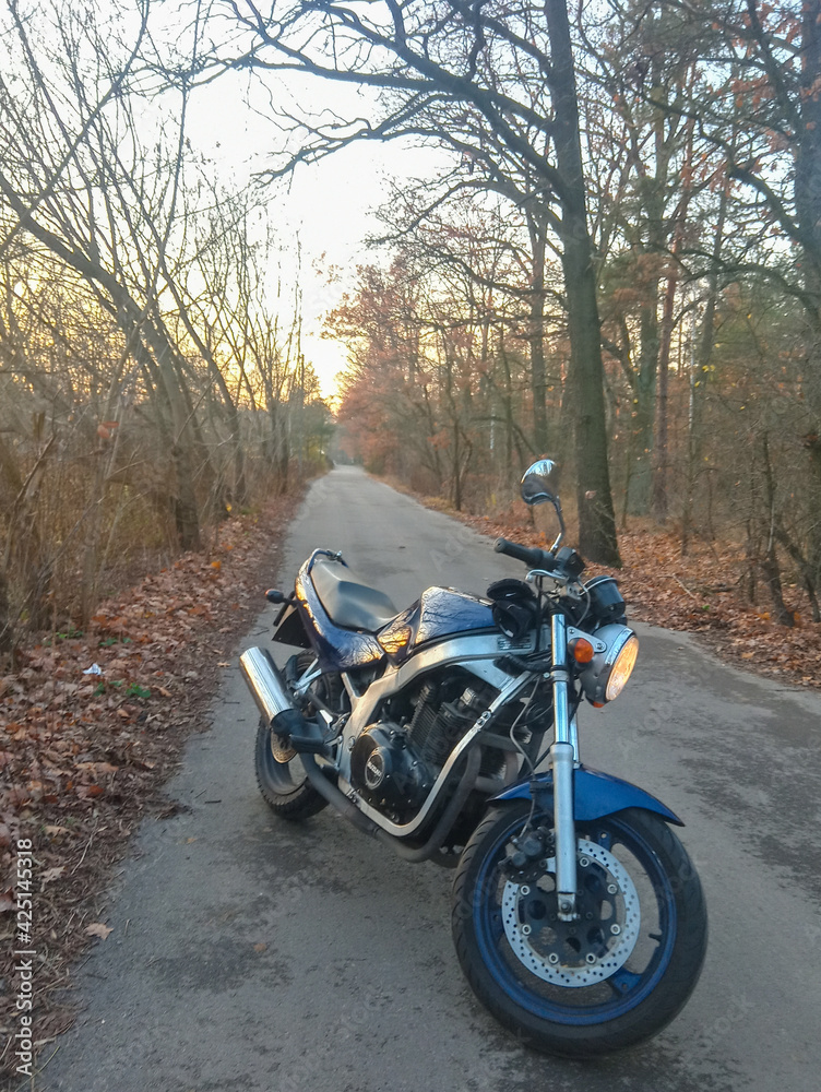Obraz premium motorcycle on the road
