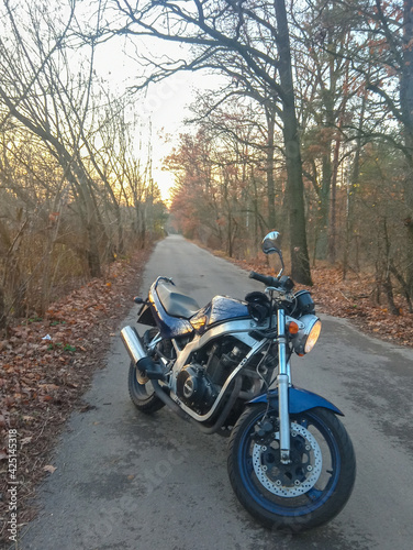 motorcycle on the road