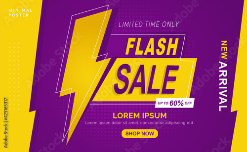 flash sale coupon banner layout design