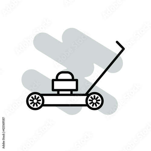 Illustration Vector graphic of Grass cutter icon
