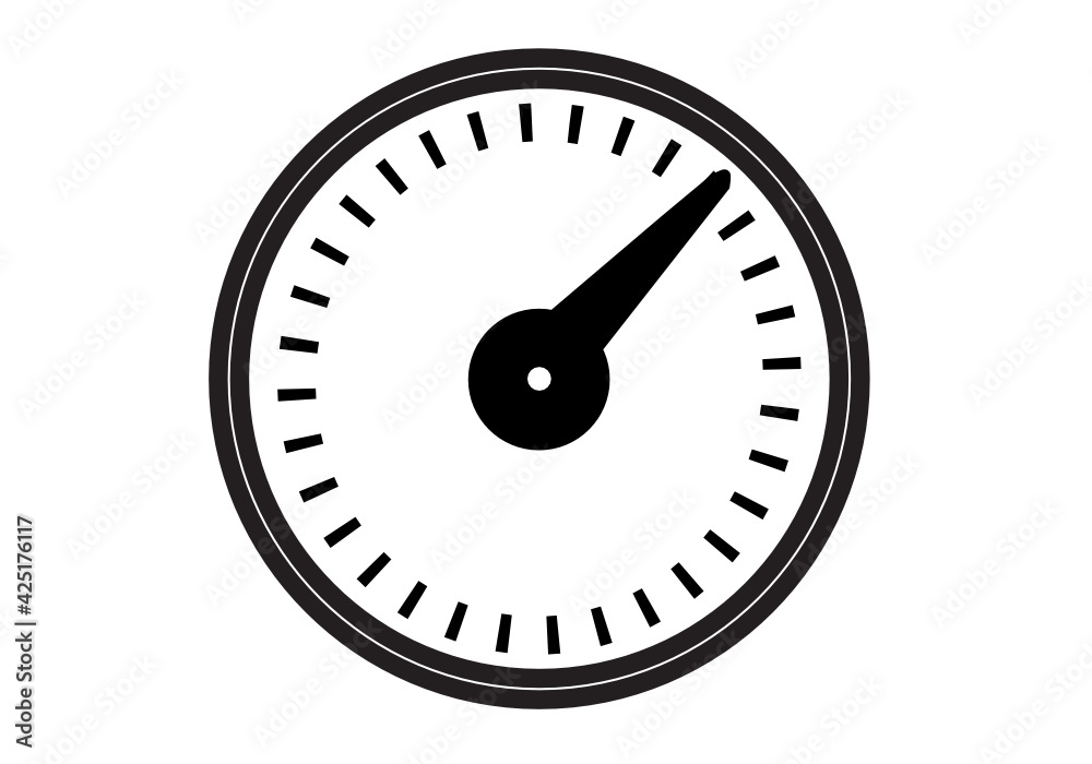Dial icon. Performance measurement symbol. Flat vector illustration. Dial icon. Performance measurement symbol. Flat vector illustration.