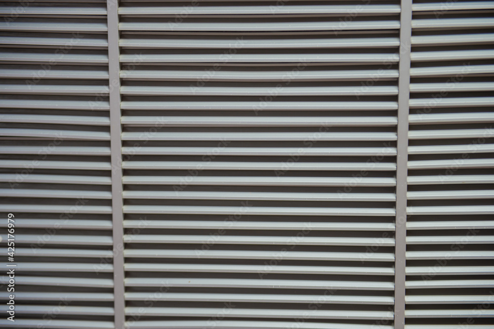 Curtains made of aluminum grid. Curtains made of aluminum grid.