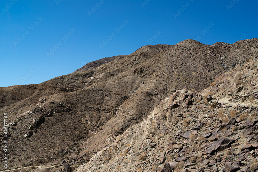 Barren Rocky Desert Mountain Landscape 